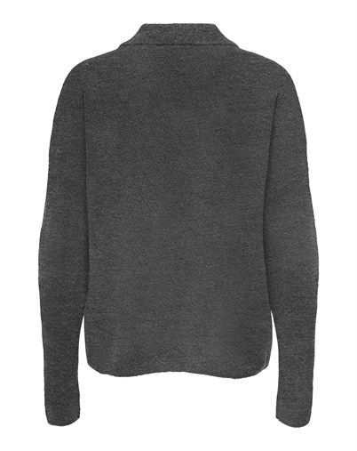  Only - ONLTalio LS Neck Strik Polo - Dark grey Melange 